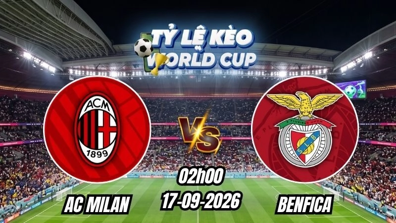 Soi kèo nhà cái AC Milan vs Benfica 02h00 – 17/09/2026